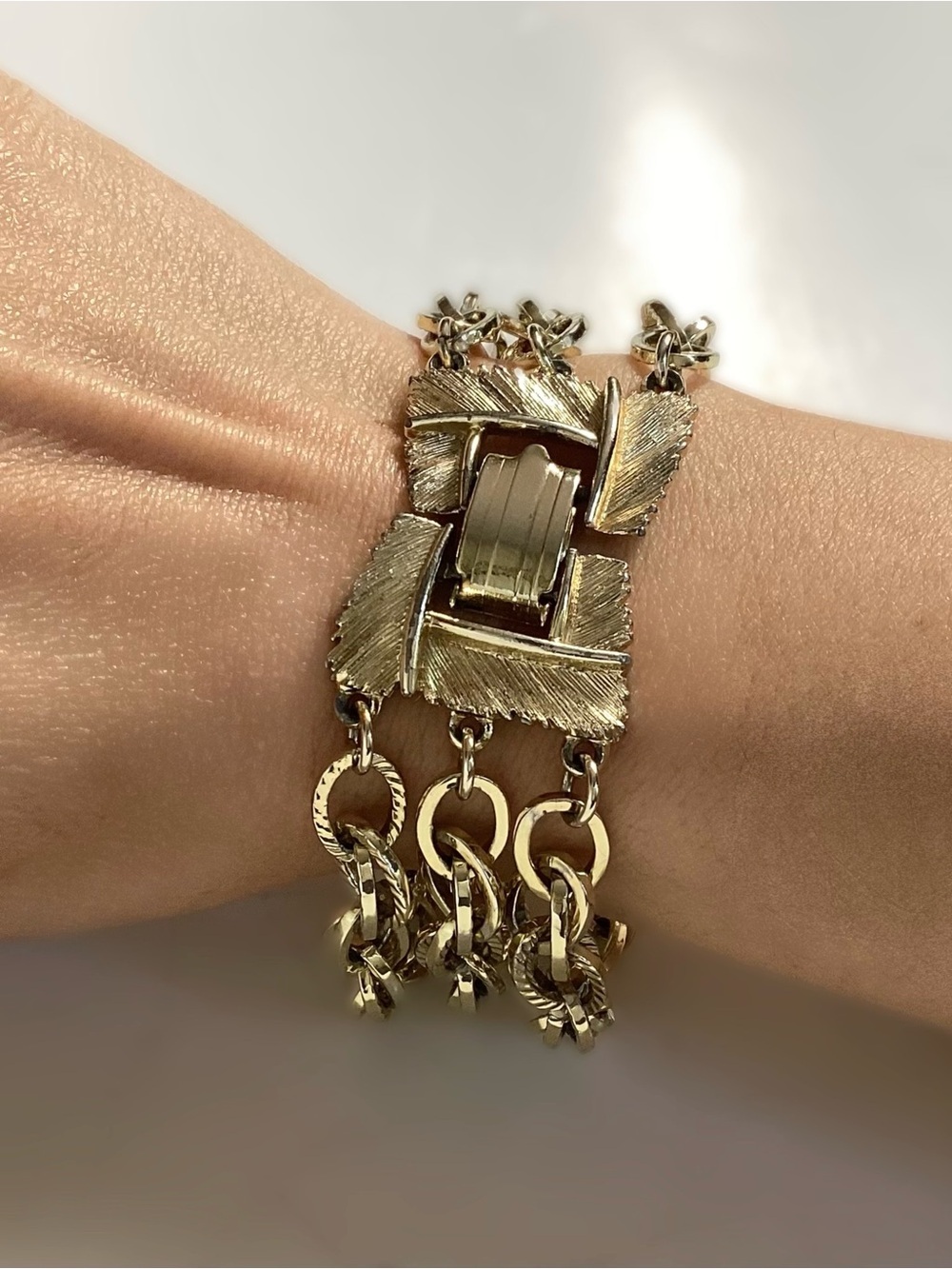 Lisner Vtg Multi Strand Bracelet 60s/70s